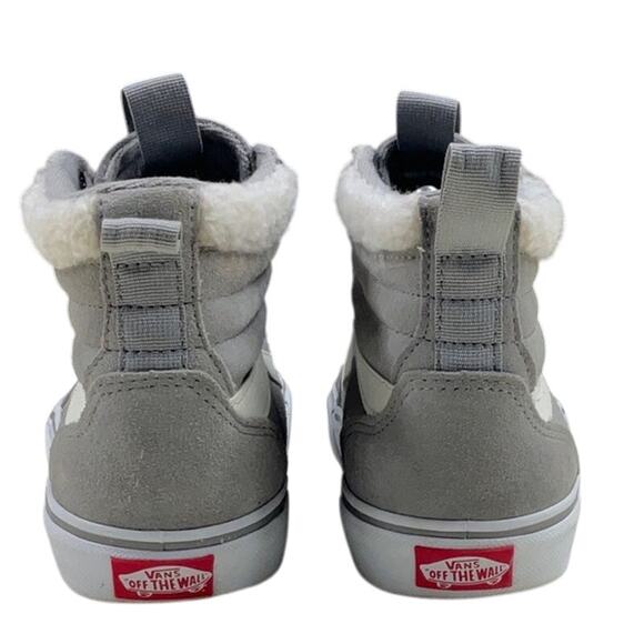 Vans Filmore Skater Shoe Drizzle Gray White Hi Top Trainer Sneaker Women 8 - Picture 3 of 7